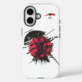 Coque Pour iPhone 16 Honneur cramoisi : Guerrier Samouraï