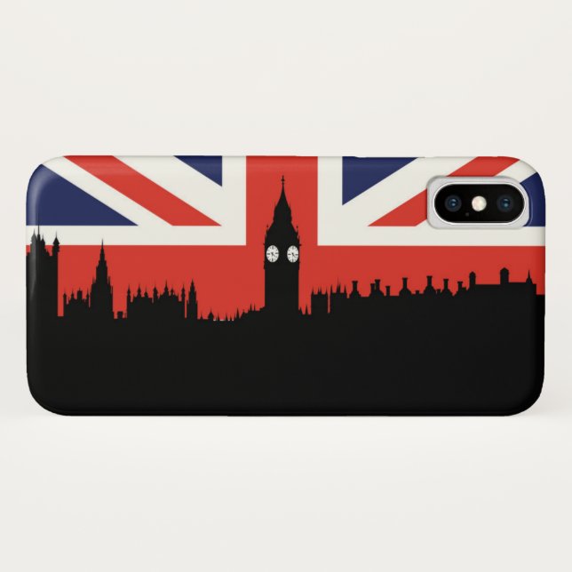 Coques Case-Mate iPhone Horizon | de Londres le drapeau britannique (Dos (Horizontal))