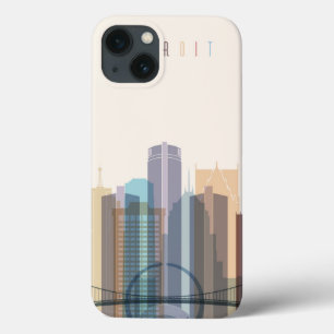iPhone 13 Coque Horizon de ville de Detroit, Michigan
