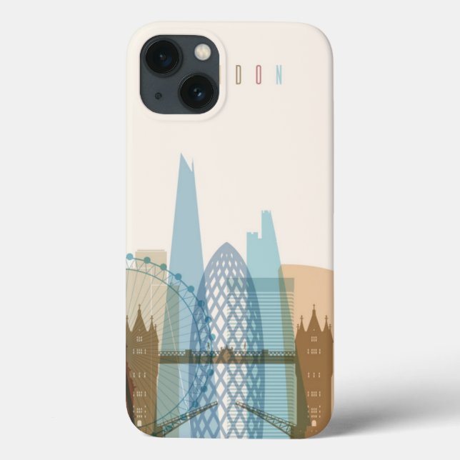 Coques Case-Mate iPhone Horizon de ville de Londres, Angleterre | (Verso)
