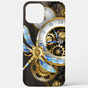 Case-Mate iPhone Case Horloge à vapeur avec libellule mécanique