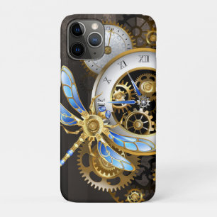 Case-Mate iPhone Case Horloge à vapeur avec libellule mécanique