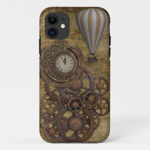 Case-Mate iPhone Case Horloge à vapeur et ballon à air chaud
