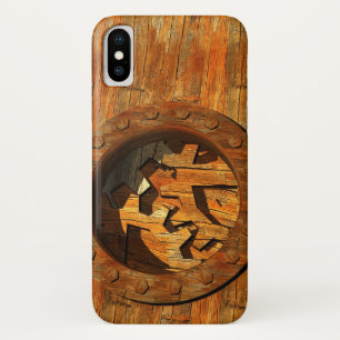 Etui iPhone Case-Mate horloge en bois