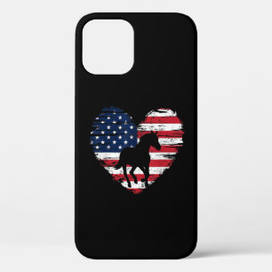 Case-Mate iPhone Case Horse American Flag Heart USA Patriotic Pride