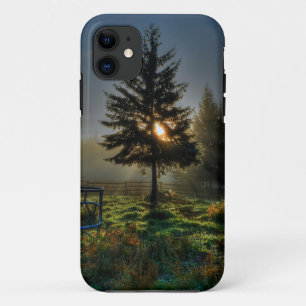 Coque iPhone 11 Horse Ranch Sunrise Nature Photo