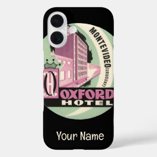 Coque Pour iPhone 16 Hôtel Oxford, Montevideo, Uruguay, Voyage Vintage