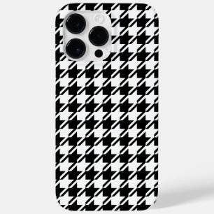 Coque Pour Pour iPhone 14 Pro Max Houndstooth BW Rpt Motif