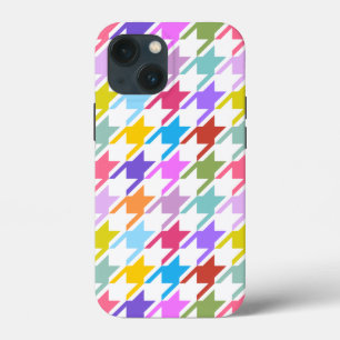 Case-Mate iPhone Case Houndstooth Multicolor+White Big Motif