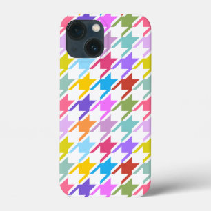 Case-Mate iPhone Case Houndstooth Multicolor+White Big Motif