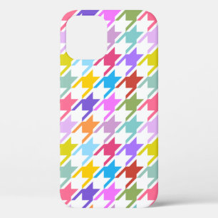 Case-Mate iPhone Case Houndstooth Multicolor+White Big Motif