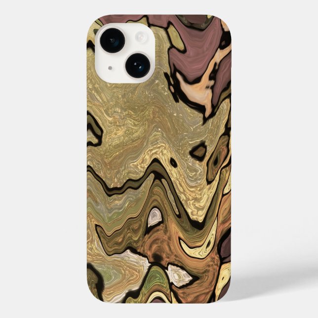 Coques Case-Mate iPhone Housse camouflage. Aspect camouflage jungle. Vert  (Verso)