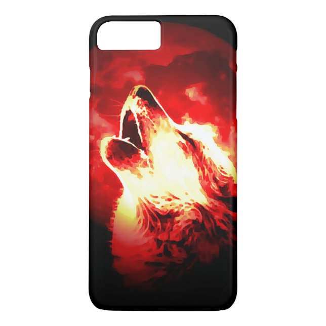 Coques Case-Mate iPhone Howling Grey Wolf à Moon (Dos)