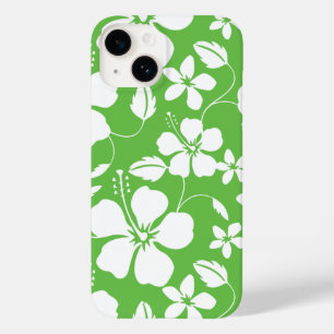 COQUE POUR iPhone 14 HULA HAÏIENNE (HIBISCUS) LIME