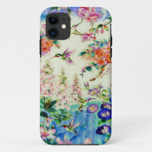 Etui iPhone Case-Mate Hummingbirds and Flowers Coque-Mate iPhonecase