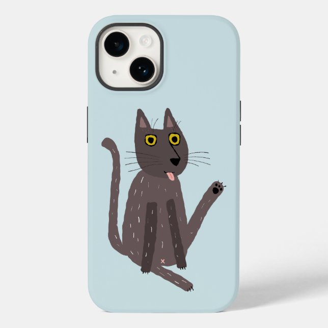 Coques Case-Mate iPhone Humour drôle de chat (Verso)