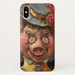 Etui iPhone Case-Mate Humour Vintage, Dame Cochon Victorienne Ridicule e
