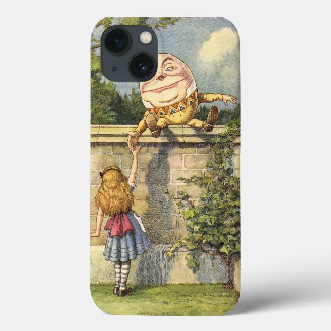 Coques Case-Mate iPhone Humpty Dumpty et Alice par le psyché (Verso)