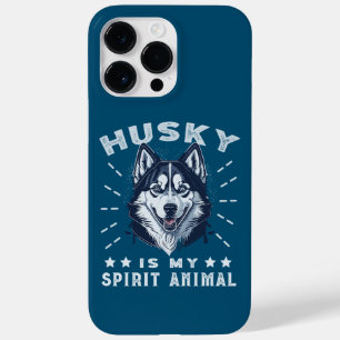 Coque Pour Pour iPhone 14 Pro Max Husky Est Mon Esprit Animal Majestic Husky Chien