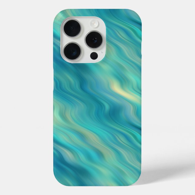 Coques Case-Mate iPhone Hydrangea bleu texture ondulée (Verso)