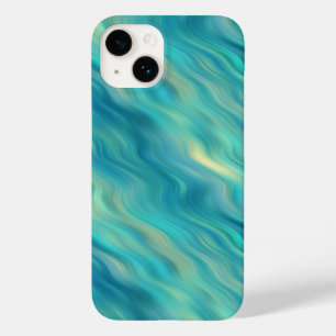 Coques Pour iPhone Hydrangea bleu texture ondulée