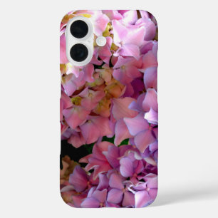 Coque Pour iPhone 16 Hydrangea garden, rose, bleu, purple floral