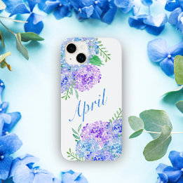 Coque Pour iPhone 14 Plus Hydrangeas à l'aquarelle Floral chic