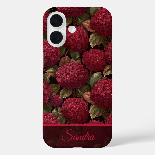 Coques Case-Mate iPhone Hydrangeas Florales Cadeau de Remerciement Minimal (Verso)