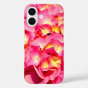 Coque Pour iPhone 16 Hydrangée rose rose fleur rose