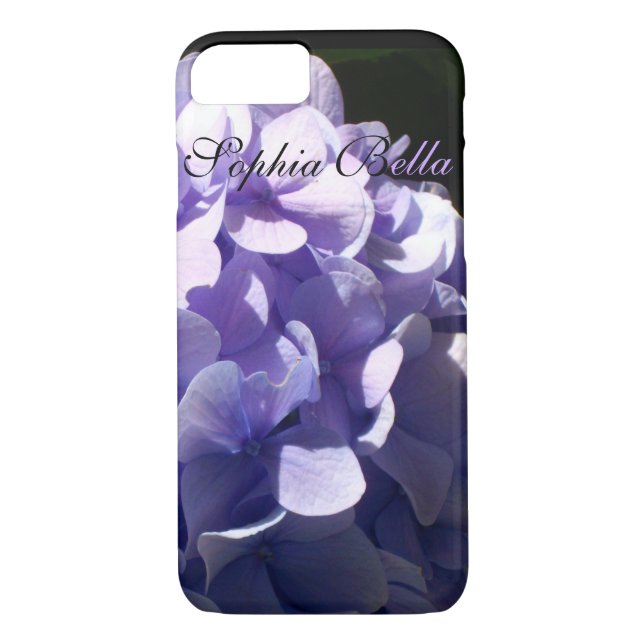 Coques Case-Mate iPhone Hydrangée violette (Dos)