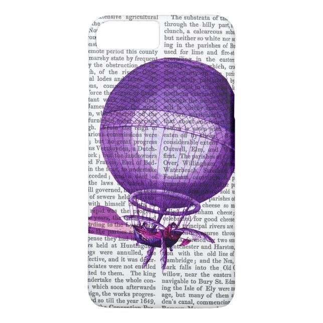 Coques Case-Mate iPhone Hydrogène Blanchard (Violet) Ballons à air chaud (Dos)
