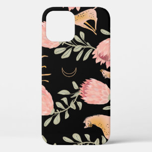 Case-Mate iPhone Case Hyena & Protea : Motif Vintage foncé