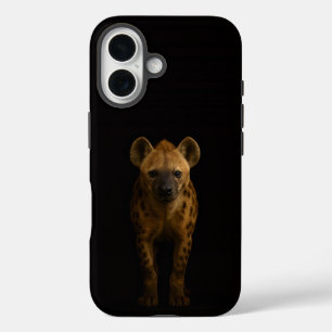Coque Pour iPhone 16 Hyène tachetée sauvage Black 4 Luxe iPhone 16 Mate