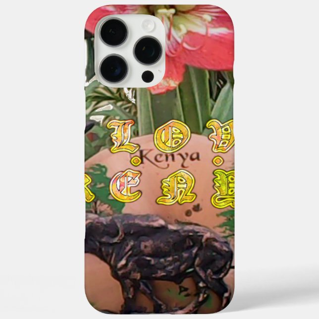 Coques Case-Mate iPhone I (Coeur) Kenya Buffalo Patch/Print (Verso)