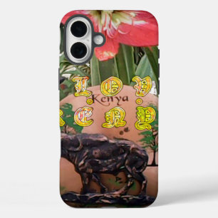 iPhone 16 Plus Case I (Coeur) Kenya Buffalo Patch/Print