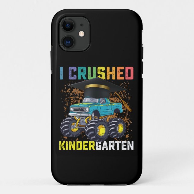 Coques Case-Mate iPhone I Crushed Kindergarten Monster Truck Graduation (Dos)