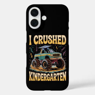 Coque Pour iPhone 16 I Crushed Kindergarten Monster Truck Graduation