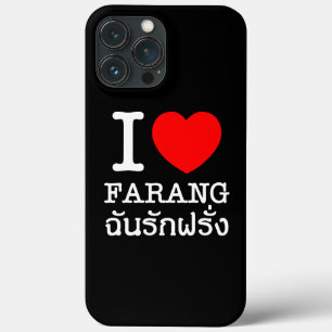 iPhone 13 Pro Max Coque I Heart (Amour) Farang