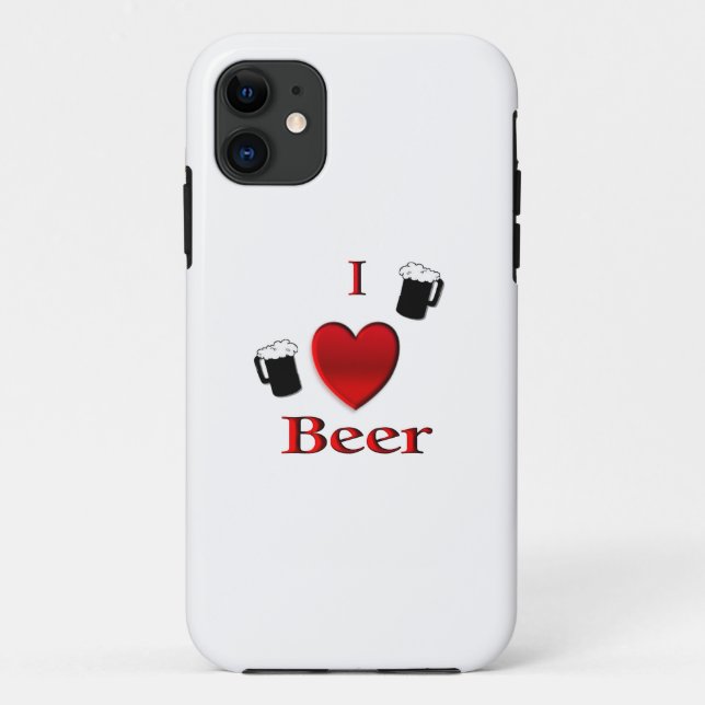 Coques Case-Mate iPhone I Heart Beer Design (Dos)