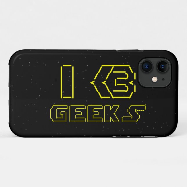 Coques Case-Mate iPhone I Heart Geek ASCII ART (Dos (Horizontal))