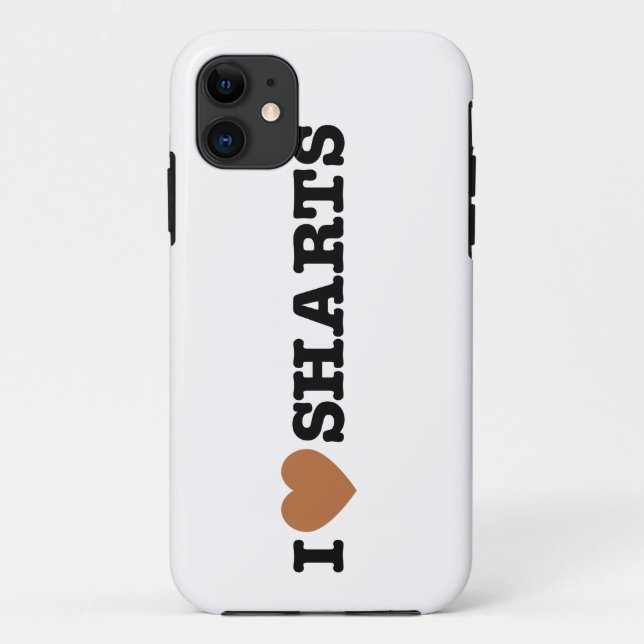 Coques Case-Mate iPhone I Heart Sharts Funny Icon Graphisme (Dos)