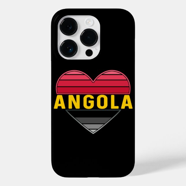 Coques Case-Mate iPhone I Love Angola, Coeur angolais (Verso)