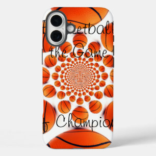 iPhone 16 Plus Case I Love Basketball : The Game of Champions Art Prin