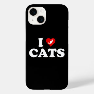 Coque Pour iPhone 14 I Love (Coeur) Chats