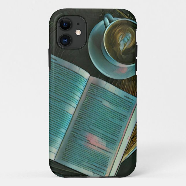 Coques Case-Mate iPhone I love coffee and books (Dos)