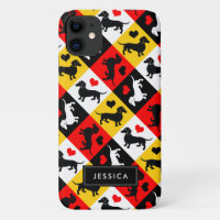 I Love Dachshunds Cute Doxie Motif
