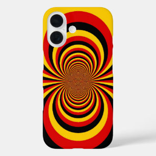 Coque Pour iPhone 16 I Love Germany National Flag Colors Art Print