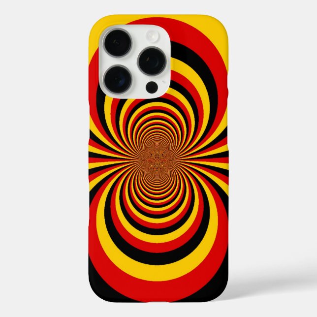 Coques Case-Mate iPhone I Love Germany National Flag Colors Art Print (Verso)