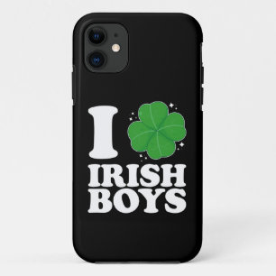 Case-Mate iPhone Case I Love Irish Boys Shamrock Heart St Patrick's Day