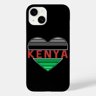 Coque Pour iPhone 14 I Love Kenya, Kenyan Heart